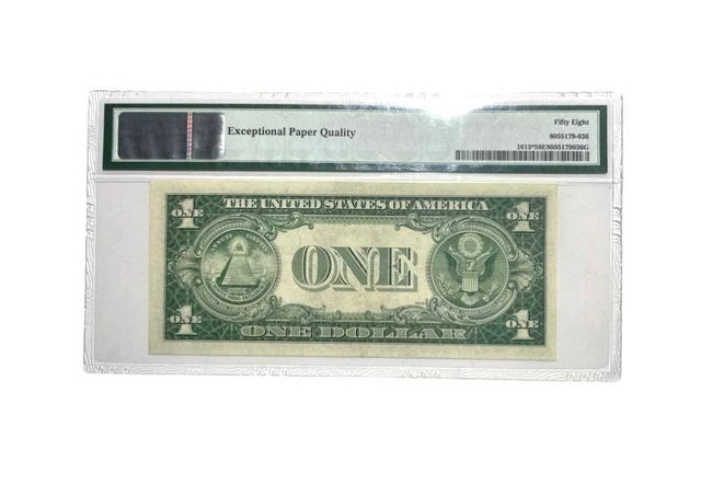 Certified 1935 F( *G Block) $1 Silver ⭐️STAR Fr. 1615* PMG 58EPQ  CH About UNC 3
