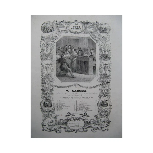 GABUSSI V. Venise Duo Chant Piano ca1835