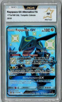 carte Pokémon Rayquaza GX Alternative FA 177a/168 S&L Tempête Céleste PCA 10
