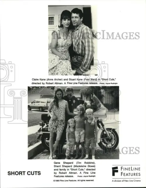 1993 Press Photo The Cast of "Short Cuts" released by Fine Line Features