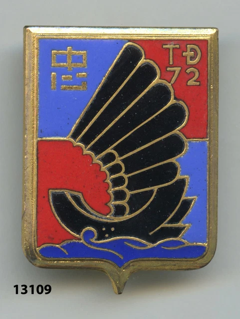 Insigne Original 4° TD Indochine 1950 - Gendarmerie, France, Bon état