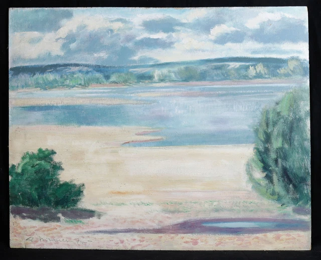 Pierre MIRAULT (1899-1982) Matin sur la Loire Louis Mirault Charité-sur-Loire