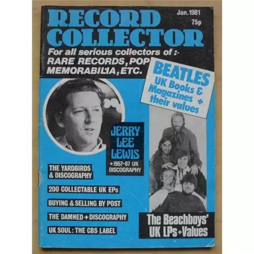 Various 1981 Record Collector #17 Magazine Jan 1981 Beatles/Jerry Lee Lewis/Beac