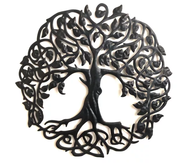 Large Tree of Life Metal Art Decorative Iron Wall Hanging Bronze Indoor Outdoor