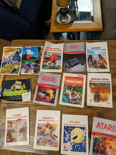 Lot Of Atari 2600 Manuals & Atari Force comics  (NO GAMES)