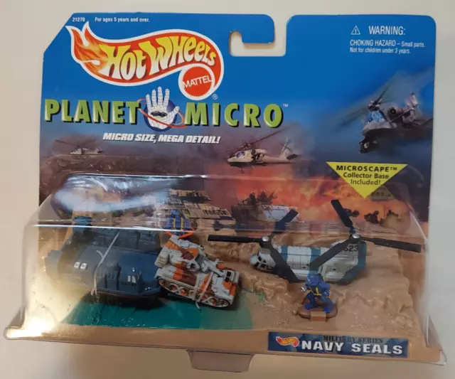 Hot Wheels Planet Micro Navy Seals Microscape Rare HTF 1998