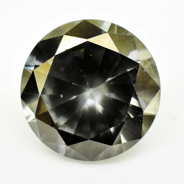 14K or Jaune Diamant Pont Boucles Créoles Huggies Naturel 0.82 CT Coupe Ronde eB
