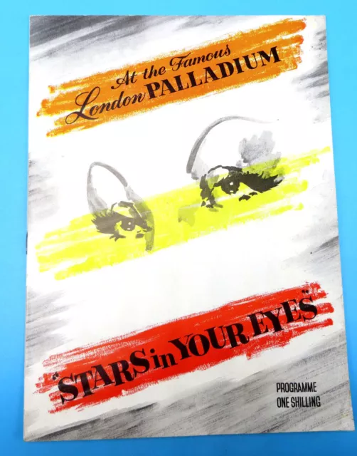 Vintage 1960 Palladium London Theatre Program - Stars in Your Eyes