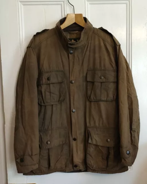 Barbour trooper on sale wax jacket olive