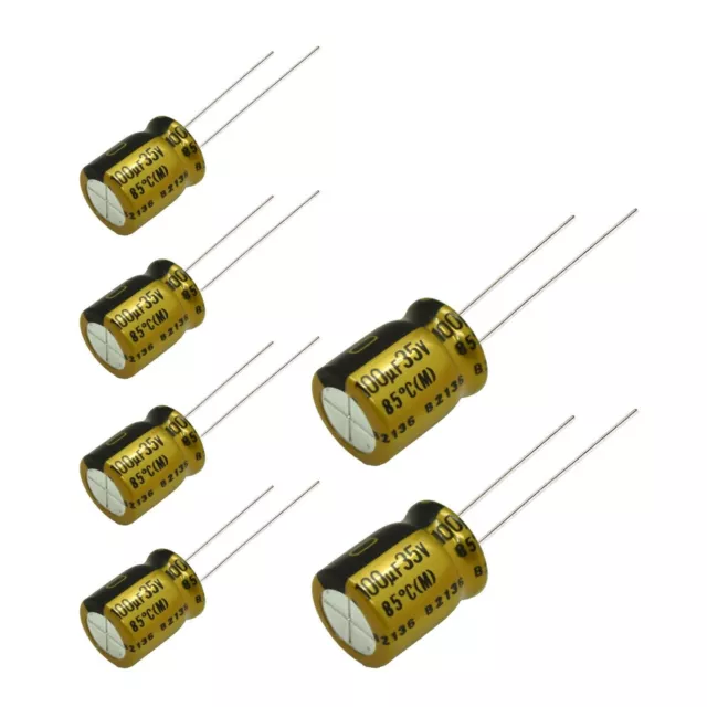 6 or 12 pcs Nichicon FG Capacitors 35v 22~2200uf Audio Grade