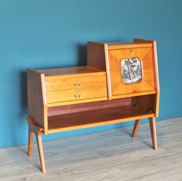 CREDENZA MOBILE BAR Anni 50 mid century modernariato vintage RESTAURO
