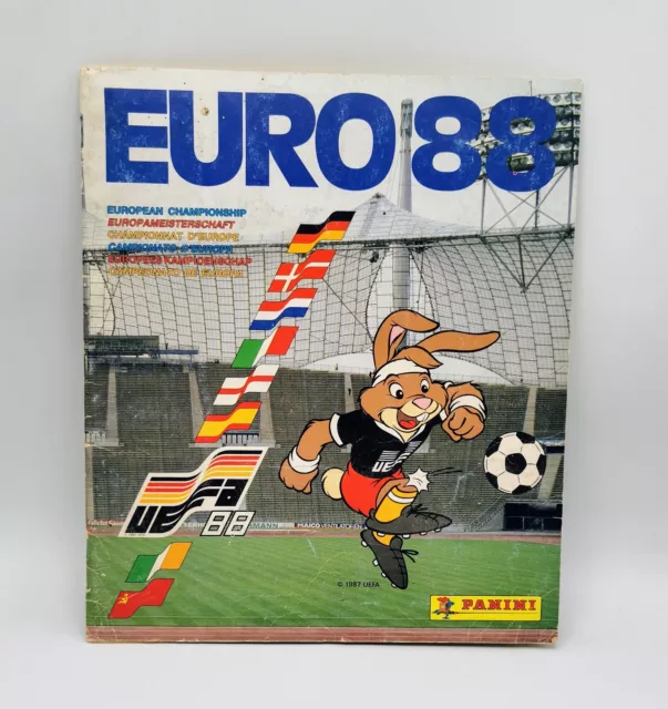 Fotoalbum Abzehbilder Fußballer panini Em 1988 Komplett Cvrr