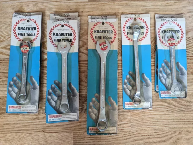10 Vintage Kraeuter Wrenches - NEW Unopened - Made in USA - Antique/Collectable