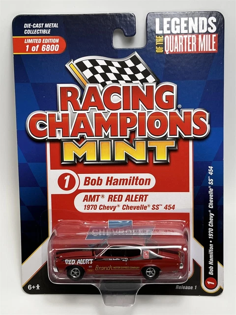 BOB HAMILTON AMT Red Alert 1970 Chevy Chevelle SS 454 1:64 Racing ...