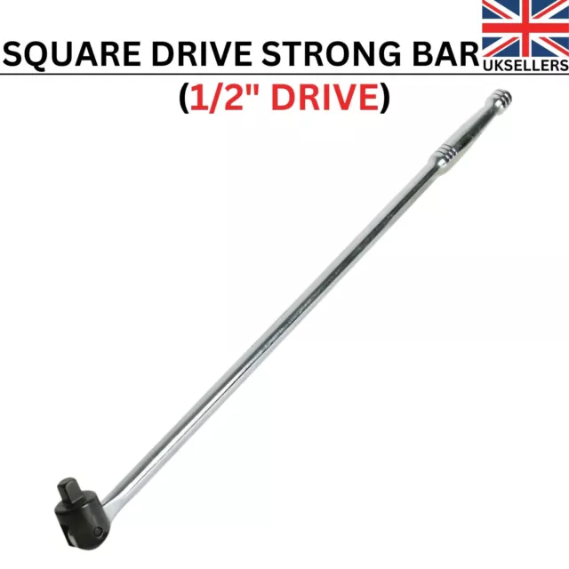 1/2” SQUARE DRIVE STRONG BREAKER BAR FLEXI-HEAD WITH CHROME VANADIUM 600mm (24")