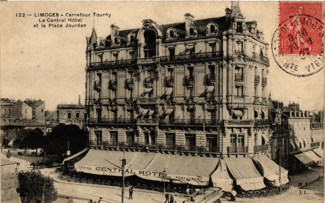 CPA Limoges, Rue de la Boucherie prise de la Place du Poids Public 1917