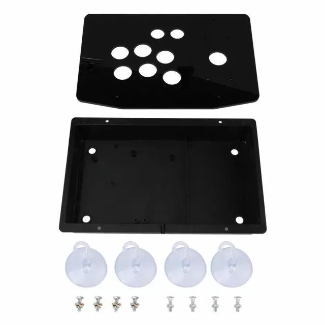 DIY Handle Arcade Game Joystick Acrylic Panel + Case Shells Kits Replacement BI 2