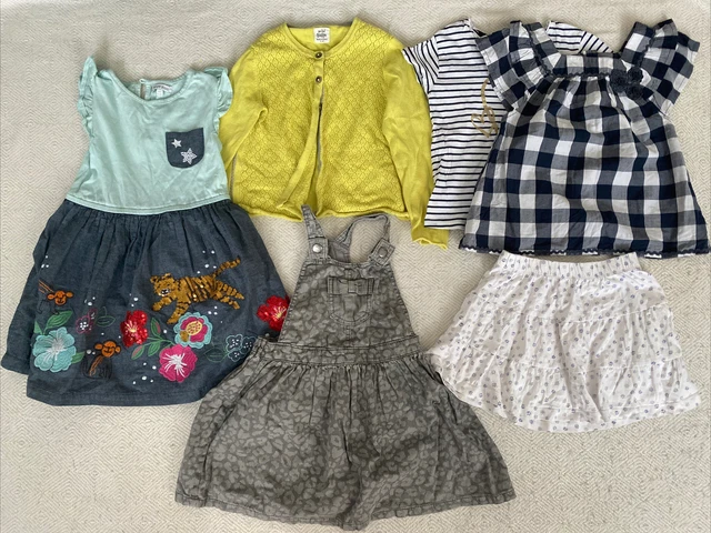 girls 4-5 bundle, Boden Cardigan, Blue zoo Dress, Next Top, Skirt,6 Items