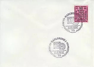 Germany (W) - 68th German Philatelic Day, Karlsruhe (2no. SC's) 1967 2