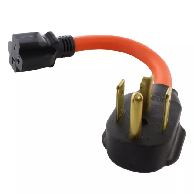 1ft. 30A 250V NEMA 14-30P to 20A 250V NEMA 6-20R Adapter by AC WORKS®