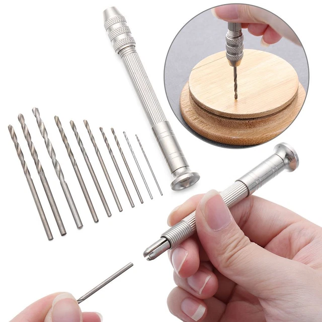 Herramientas de molde cuerno nogal aluminio taladro manual de mano mini perforación de mandril Twsit