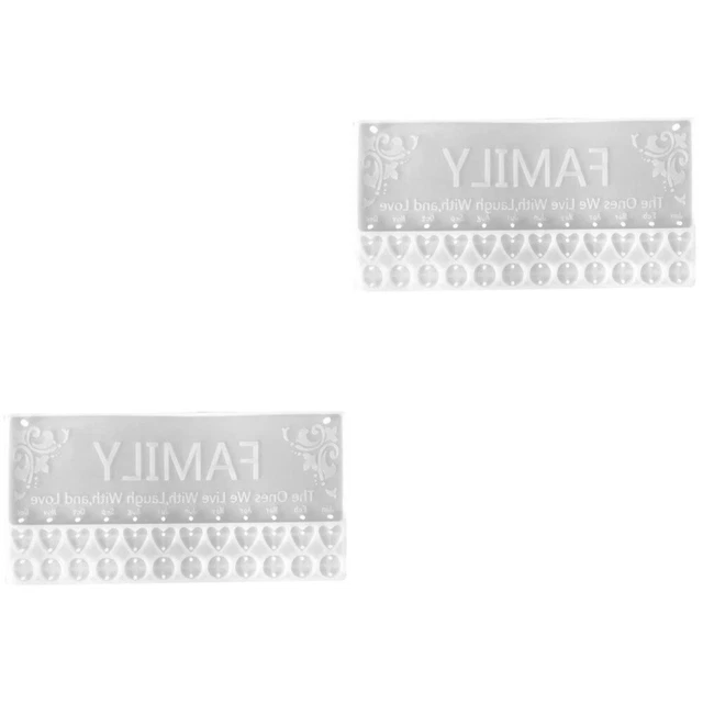 4 Stampi In Silicone A Forma Di Lettera Per Cioccolatini E Resina - Set Creativo Fai-da-te Con Design Casa E Balena, Per Artigianato E Regali