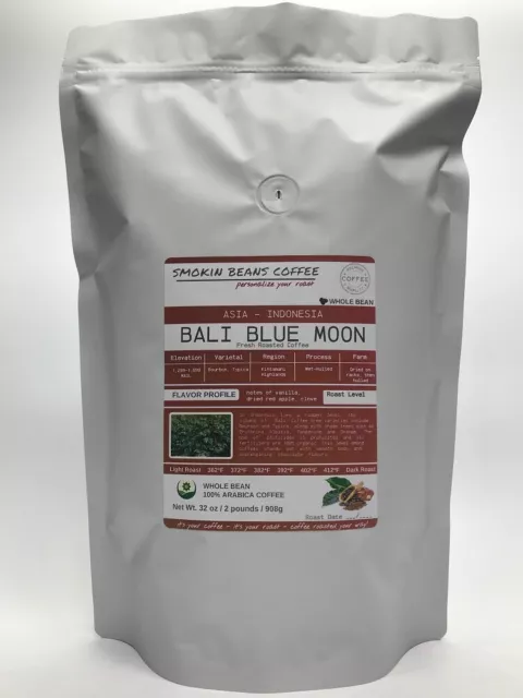 8oz/5lb - Bali Blue Moon – Indonesia – Premium Fresh Roasted To Order Coffee