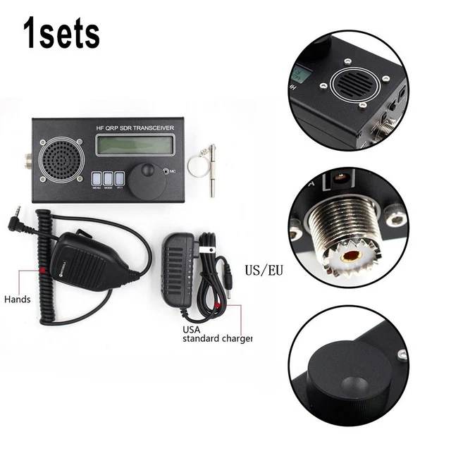 Practical Ricetrasmittente Usdr Usdx 8-band Caricabatterie Ptt Bottoni Qrp