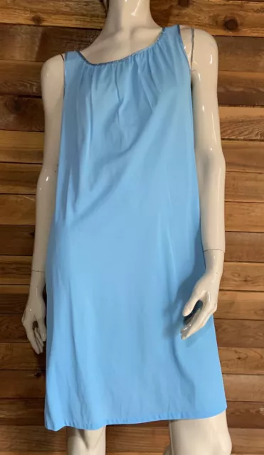 Vintage Blue Size Small Babydoll Nightgown    #10786