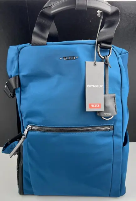 TUMI VOYAGEUR Fern Drawstring Backpack Turquoise $395 NEW