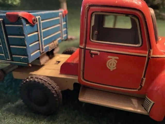 Tippco TCO Lastwagen mit Auflieger aus Blech 1950er Jahre 2