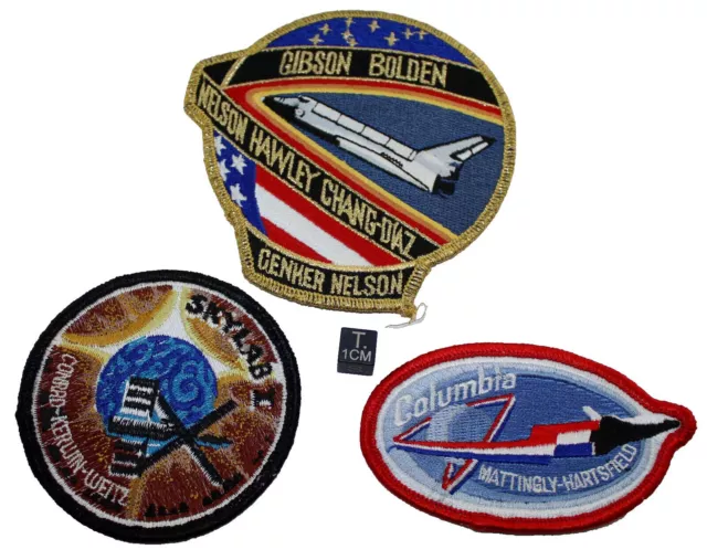 Lot de 3 Patchs Originaux Nasa  (USA - 113*)