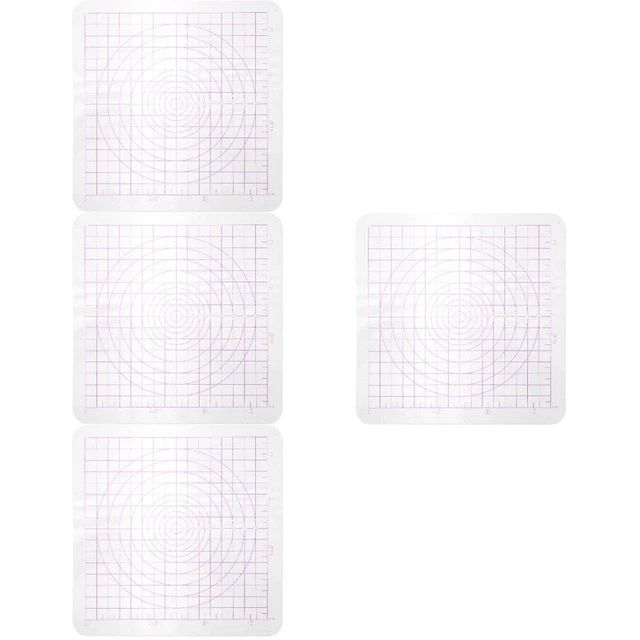 4x quadratisch klar diy Tonrollbrett Trägerbrett Tondruckplatte