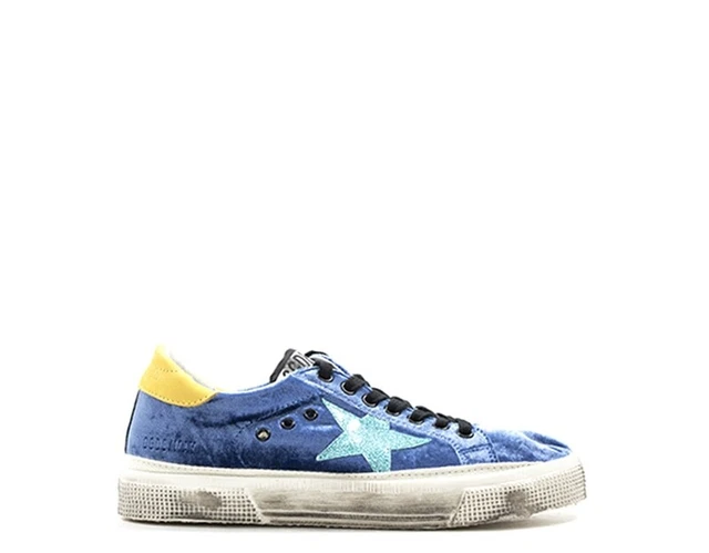 Scarpe golden top goose donna blu
