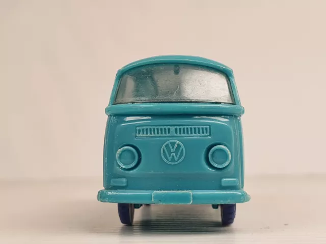 VW Bus Plastik Jean ca 1960 Ein Kaufring Haus ModellautoVolkswagen Bulli T1 blau 2