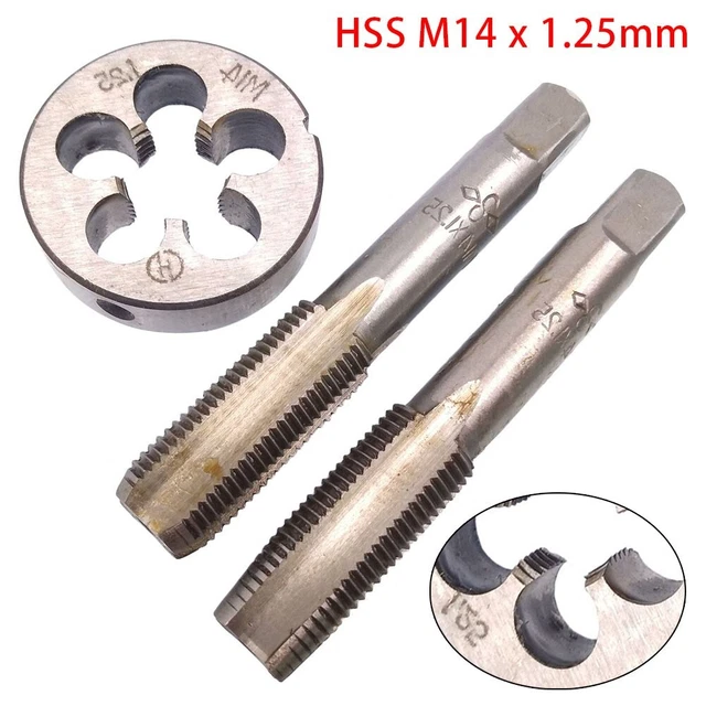 Set di maschi a mano (2 pezzi) M 32 x 2,0 MF HSS DIN13 filettatura destra nuova e originale M32 x 2,0
