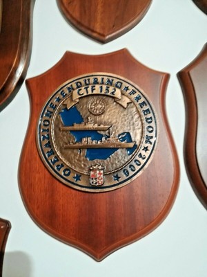 CREST WALL PLAQUE MARINA MILITARE COMBINED TASK FORCE 152 ENDURING FREEDOM 