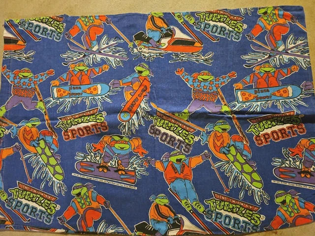 Vintage 1991"TEENAGE MUTANT NINJA TURTLES SPORTS" 1 New Pillowcase. (Mirage...