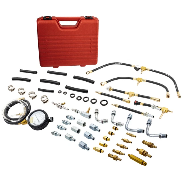 0-140PSI POMPA di iniezione del carburante Tester Pressione Gauge Iniettore KIT