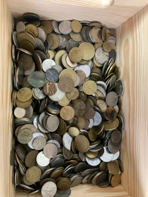 100 Coins from Around the World, Collection, Lot, unsearched Lot / Counted only