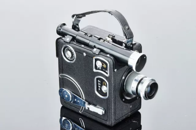 Siemens Kinokamera F II 16mm Movie Camera With Tele Xenar 3,8/ 75mm And Box CE1