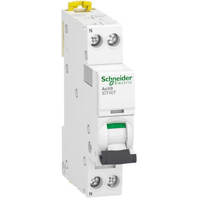 SCHNEIDER A9P22616 Acti9 iDT40T Disjoncteur modulaire 1P+N 16A 4500A 230V *NEUF*