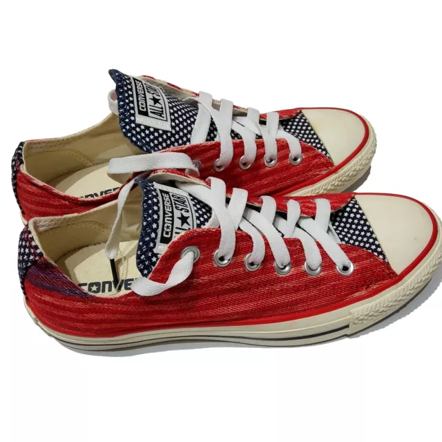 Converse Chuck Taylor All Star Flag Unisex Mens 6 Wo 8 Uk 6 Low Top USA Shoes