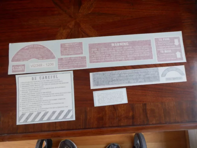 International 1206, 706, 806 Tractor Chassis Decals. Vinyl