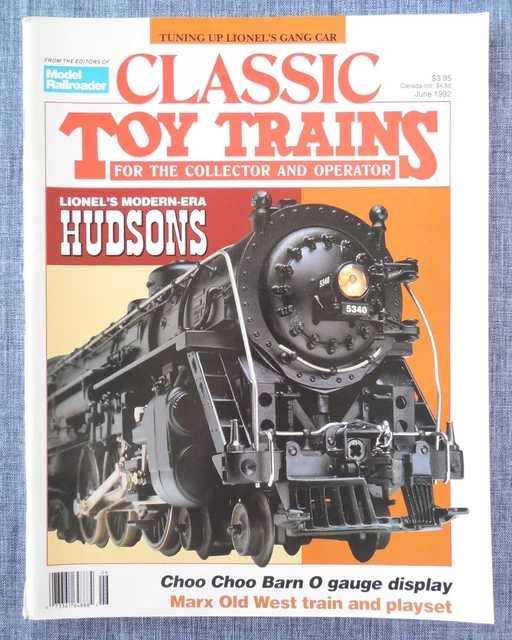 CLASSIC TOY TRAINS Magazine June 1992 Model Railroader Lionel Modern
