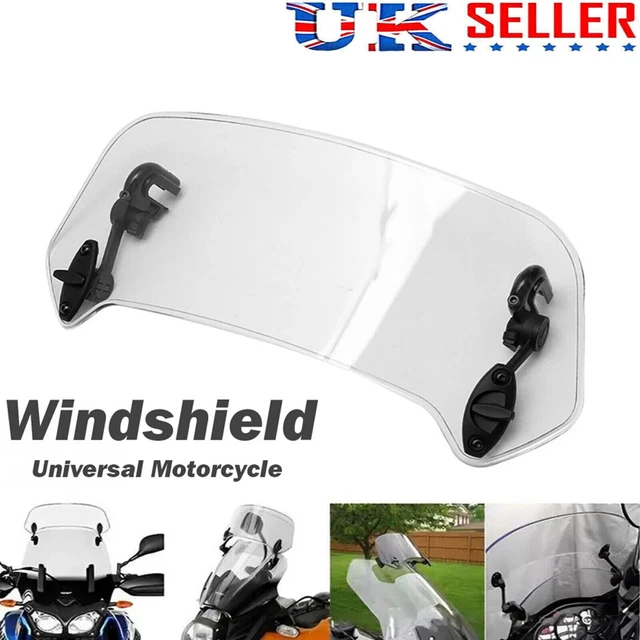 Motorcycle Windshield Motorbike Wind Screen Deflector Extension Spoiler Set