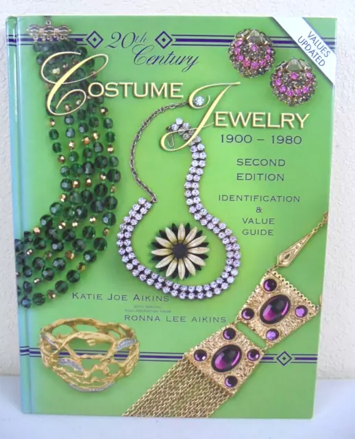 20th Century Costume Jewelry ID & Value Guide 2nd Ed. Katie Joe Aikins Hardback