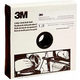 3M Utility Cloth Roll, 1-1/2 W x 50 Yd, Aluminum Oxide, P220 Grit 3m 7000118526