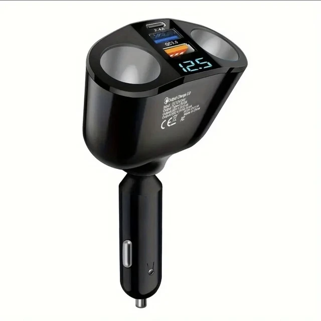 Câble Triple Prise Allume Cigare Avec Sortie De Charge Rapide 18W 12 24v 2695949