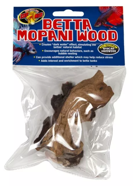 Zoo Med Betta Mopani Wood Fish Aquarium Decoration- Brown